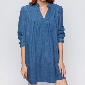 Zara denim mini dress